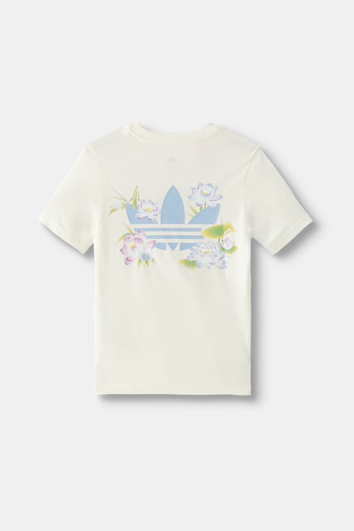 adidas Originals tricou pentru copii din bumbac LH4735 bej AW26