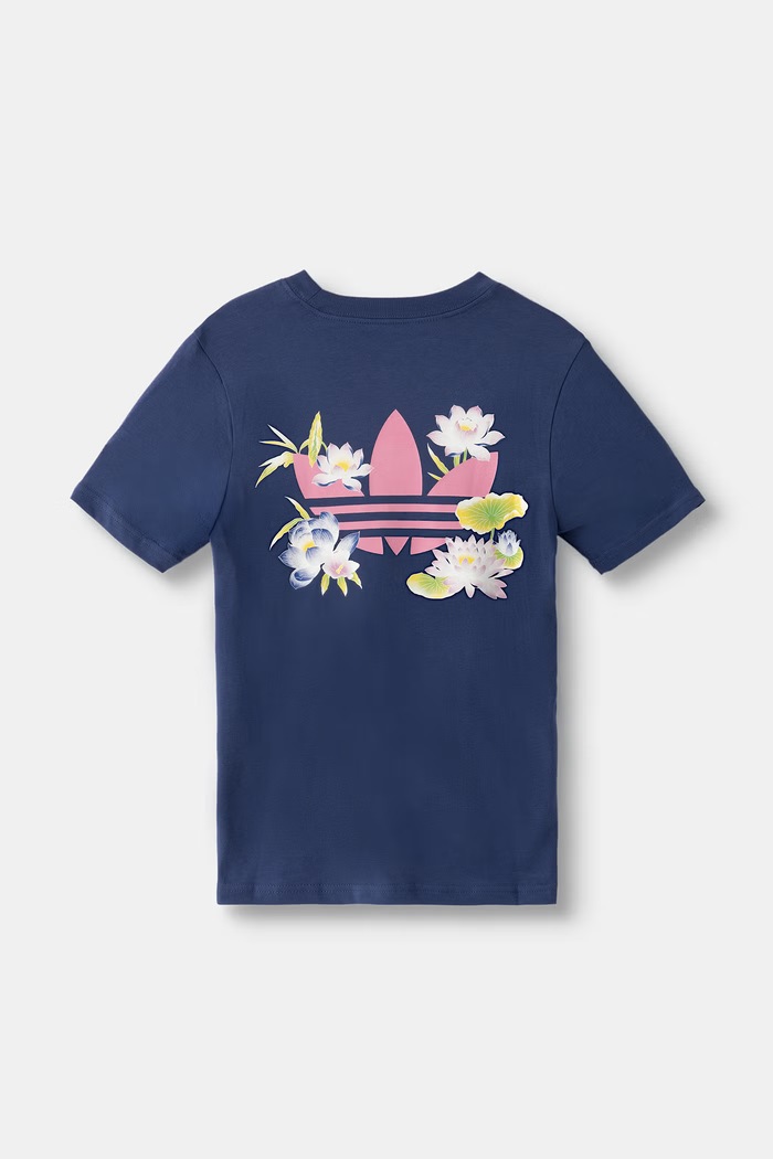 adidas Originals tricou pentru copii din bumbac LH4736 bleumarin AW26