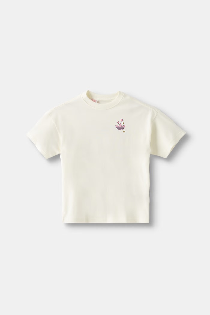 adidas Originals tricou pentru copii din bumbac bej LH4729