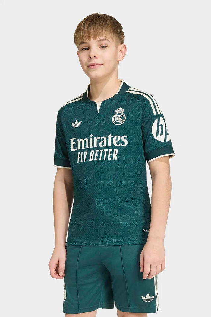 T-shirt dziecięcy REAL MADRID adidas Performance turkusowy KC3991