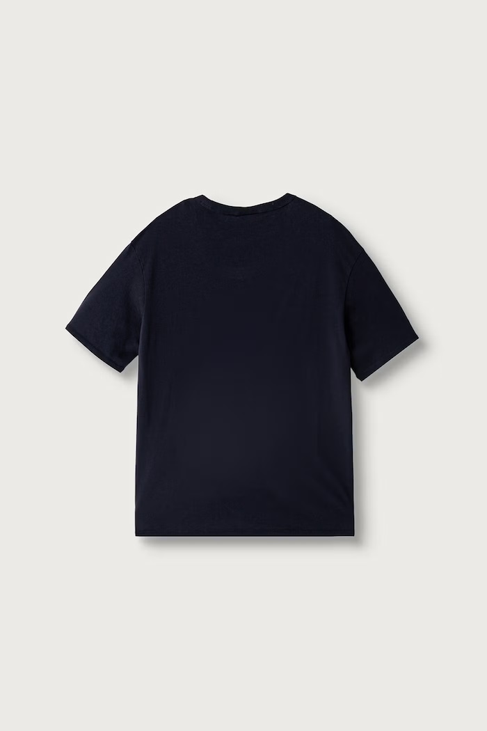 Napapijri T-shirt dziecięcy bawełniany S-NEW BOX LOGO SS NP0A4IFY1761.134.172 granatowy AW26