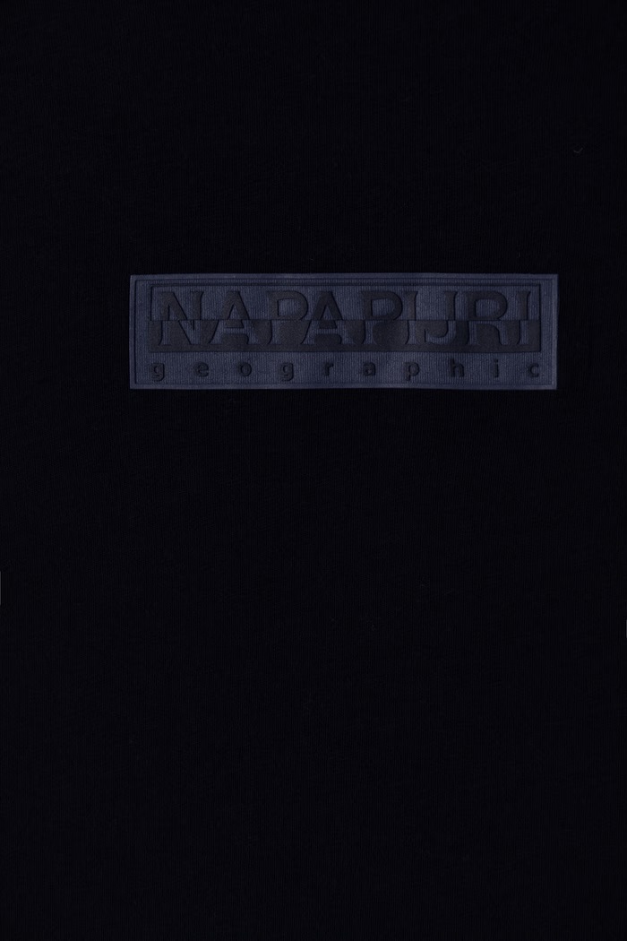 Chłopiec Napapijri T-shirt dziecięcy bawełniany S-NEW BOX LOGO SS NP0A4IFY1761.134.172 granatowy