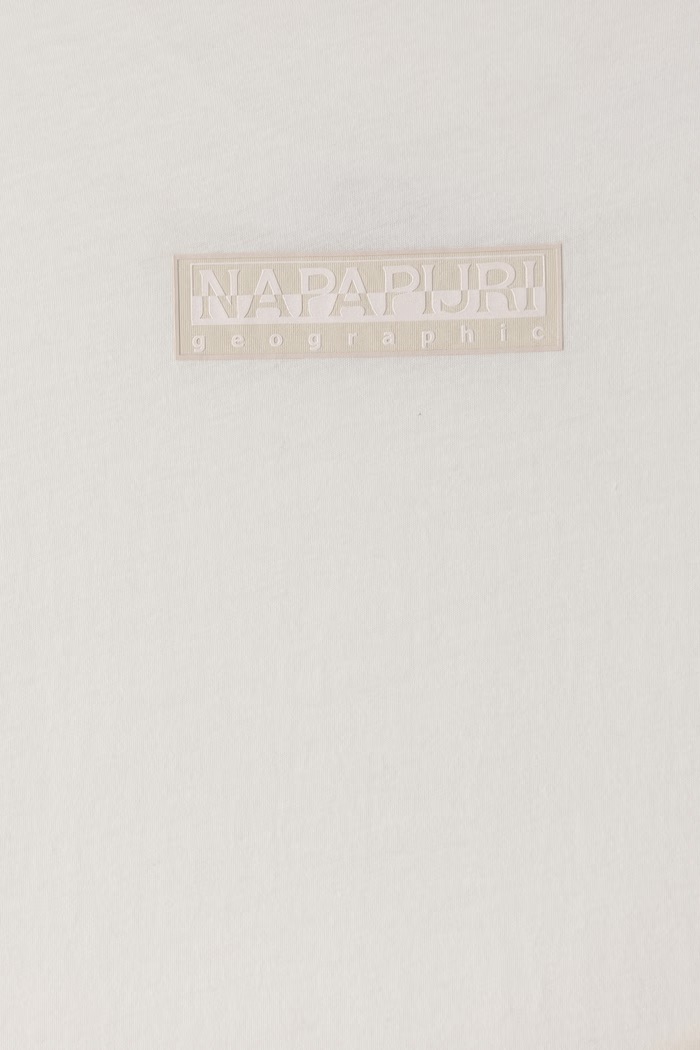 Chłopiec Napapijri T-shirt dziecięcy bawełniany S-NEW BOX LOGO SS NP0A4IFYN1A1.134.172 beżowy