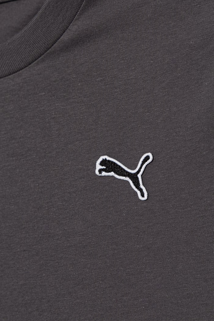 Chłopiec Puma T-shirt basic dziecięcy z bawełną CLS BADGE Cat Tee 694700 szary