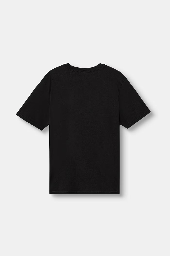 Vans T-shirt dziecięcy bawełniany Left Ches VN000W9UBLK1 czarny AW26