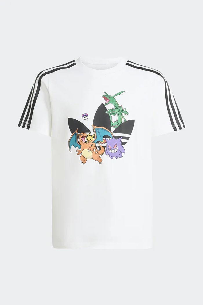 adidas Originals Tričko detské bavlnené POKEMON KR4701 biela AW26