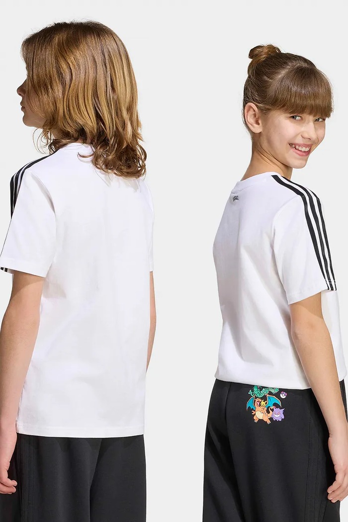 adidas Originals Kratka majica otroška bombažna POKEMON KR4701 bela AW26