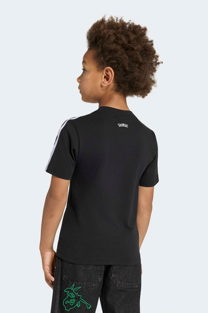 T-shirt παιδικό βαμβακερό POKEMON adidas Originals μαύρο KS7093
