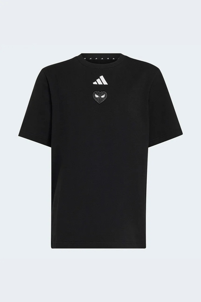adidas tričko detské bavlnené s elastanom MARVEL SPIDER-MAN KG6123 čierna AW26