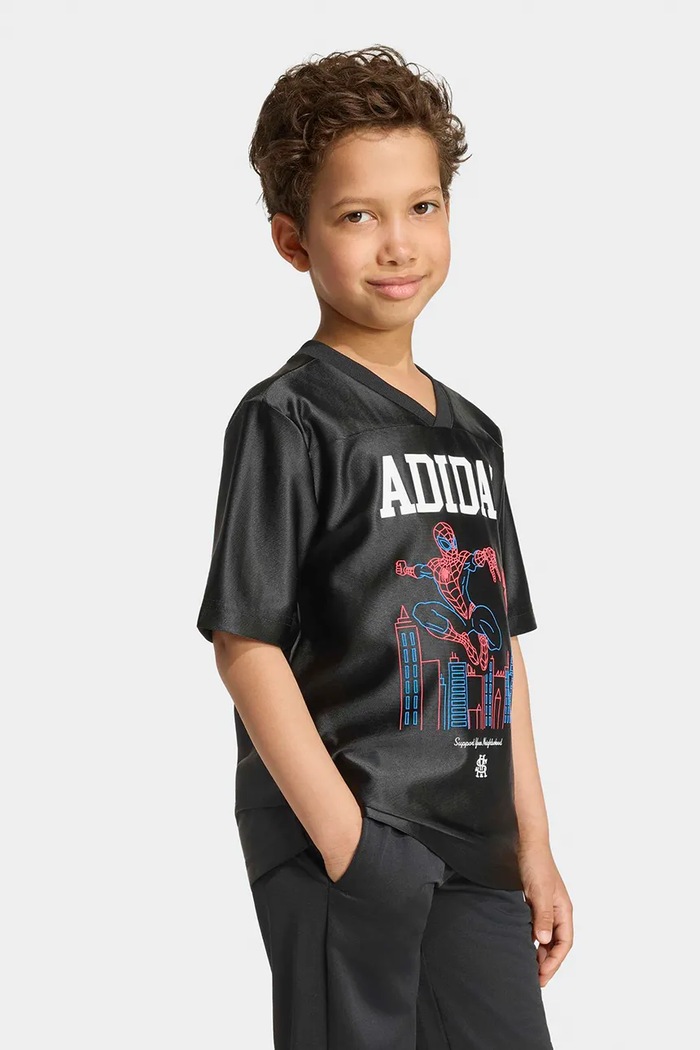 adidas t-shirt παιδικό MARVEL SPIDER-MAN μαύρο KG6140