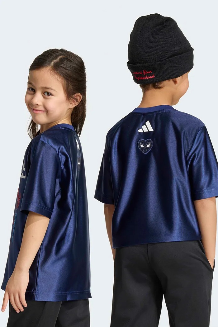 Chlapec adidas tričko detské MARVEL SPIDER-MAN KS3966 tmavomodrá