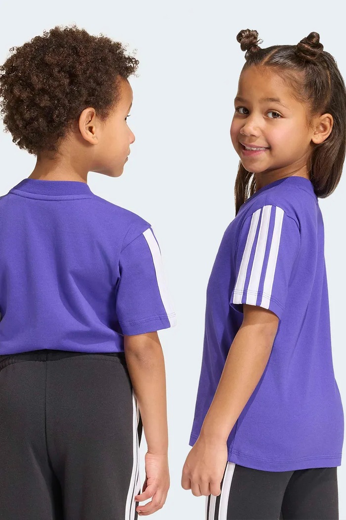 Αγορίστικα adidas T-shirt παιδικό βαμβακερό KR9256 μωβ