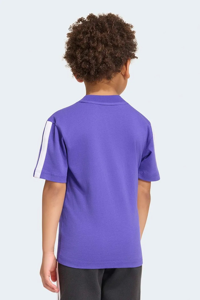 T-shirt παιδικό βαμβακερό adidas μωβ KR9256
