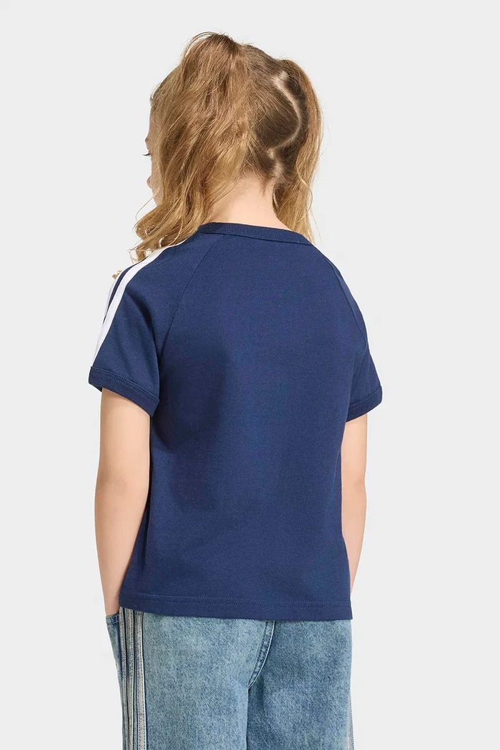 adidas Originals tričko detské bavlnené HZ6601 tmavomodrá
