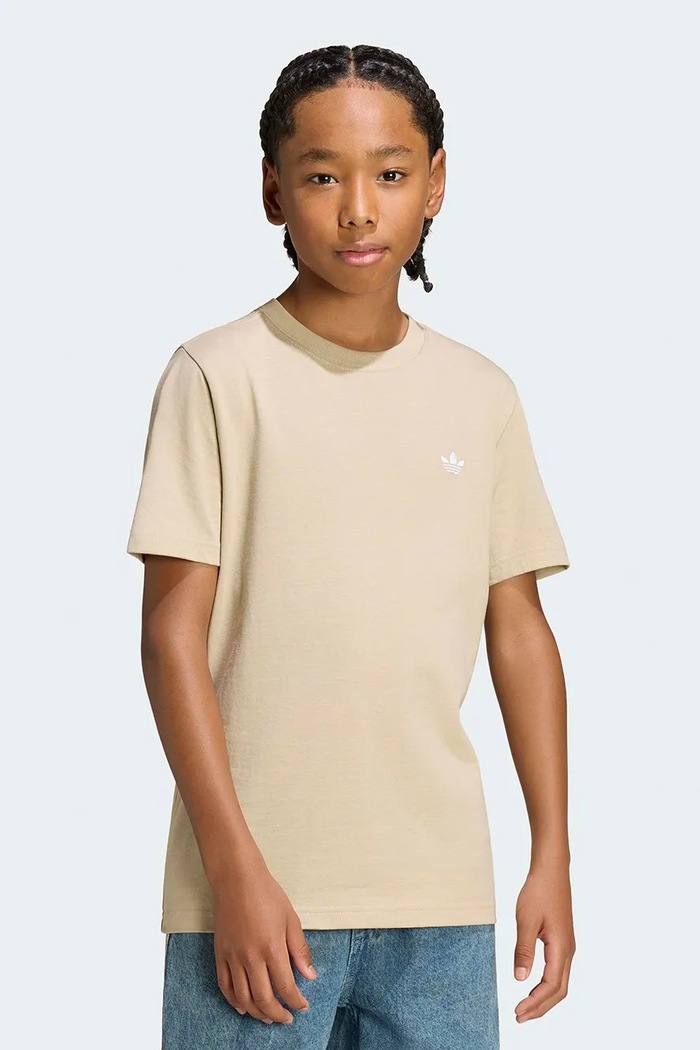 adidas Originals basic tričko detské bavlnené béžová KR0877