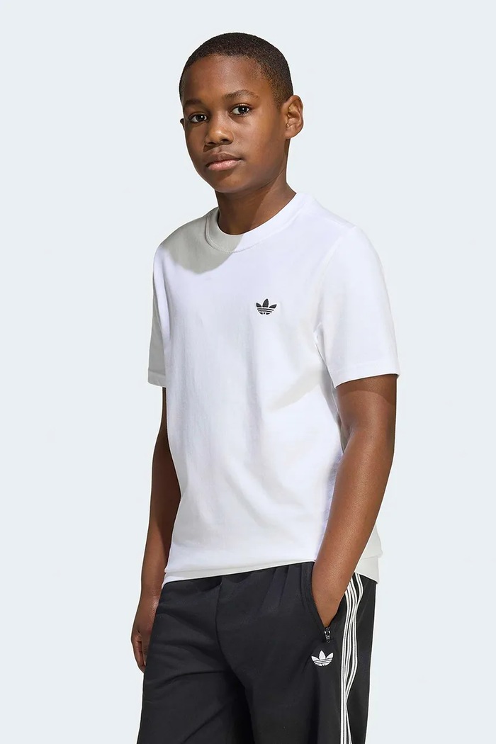 adidas Originals majica za djecu od pamuka bijela KR0876