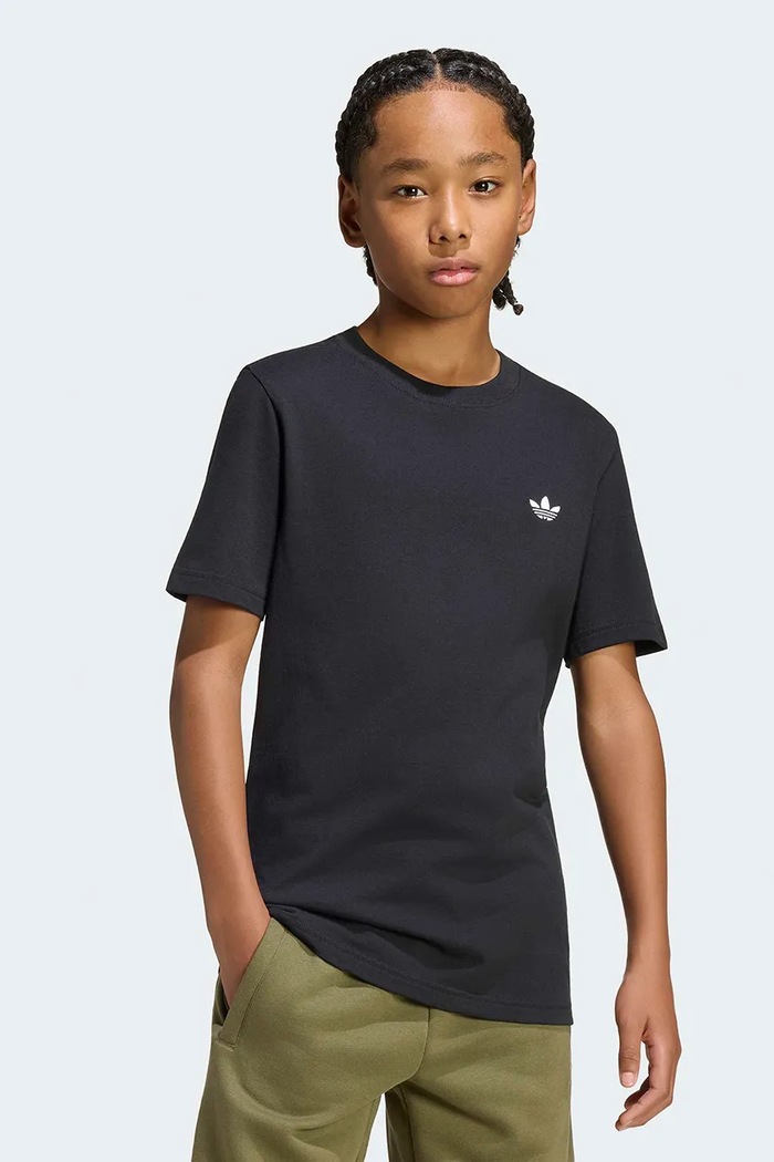 adidas Originals t-shirt παιδικό βαμβακερό μαύρο KR0875