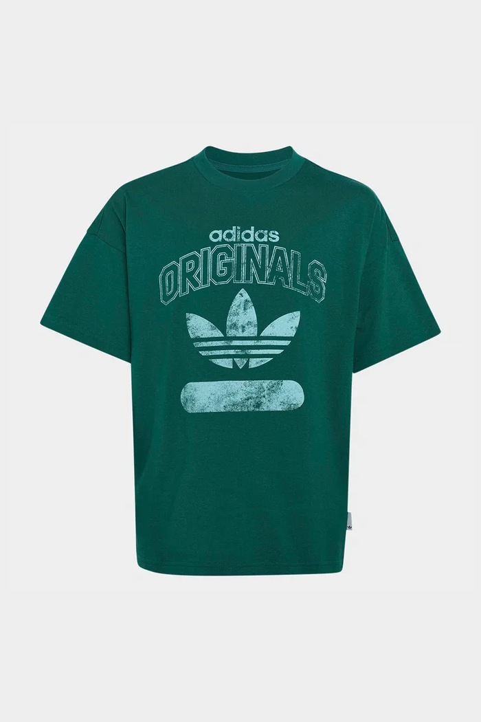 adidas Originals tričko detské bavlnené KH0719 zelená AW26