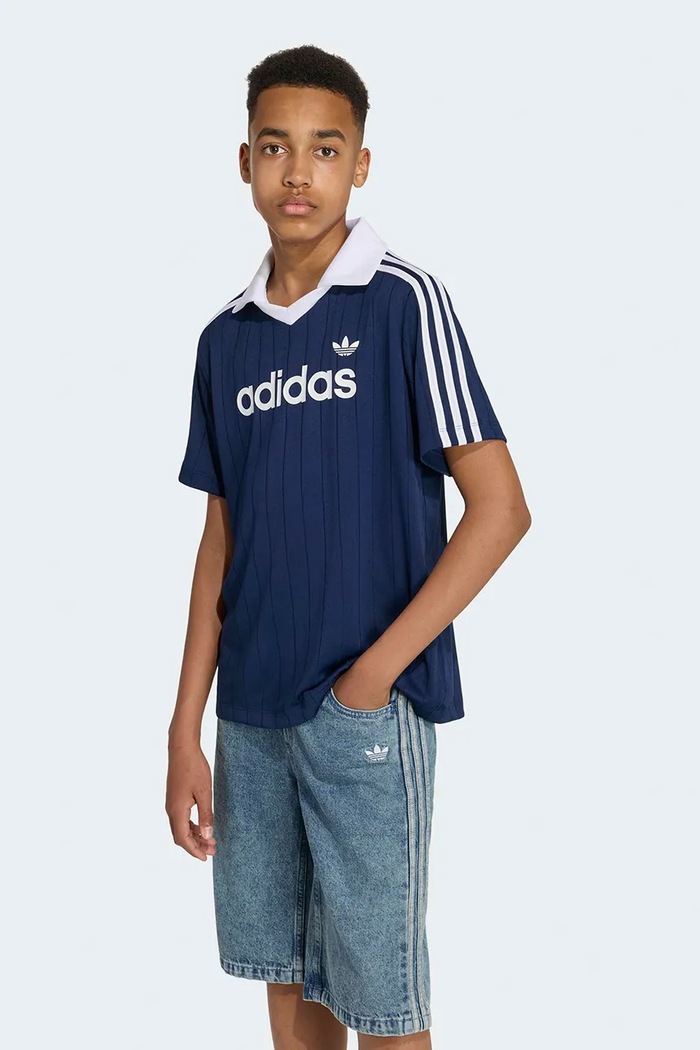 adidas Originals polo tričko detské tmavomodrá HZ9628