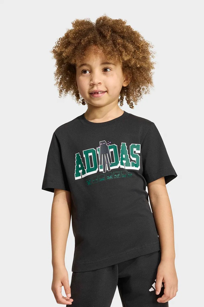 adidas tričko detské bavlnené MINECRAFT čierna KS9034