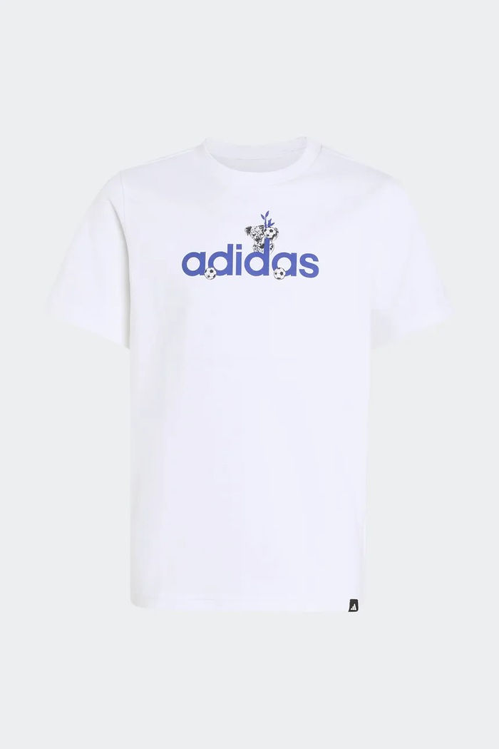 Adidas T-shirt παιδικό βαμβακερό λευκό KE1624