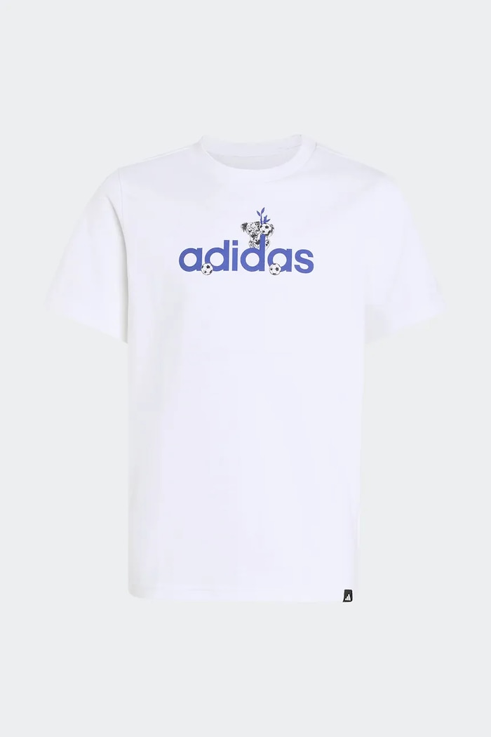 Adidas T-shirt παιδικό βαμβακερό λευκό KE1624