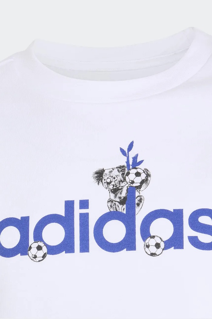 Αγορίστικα Adidas T-shirt παιδικό βαμβακερό KE1624 λευκό