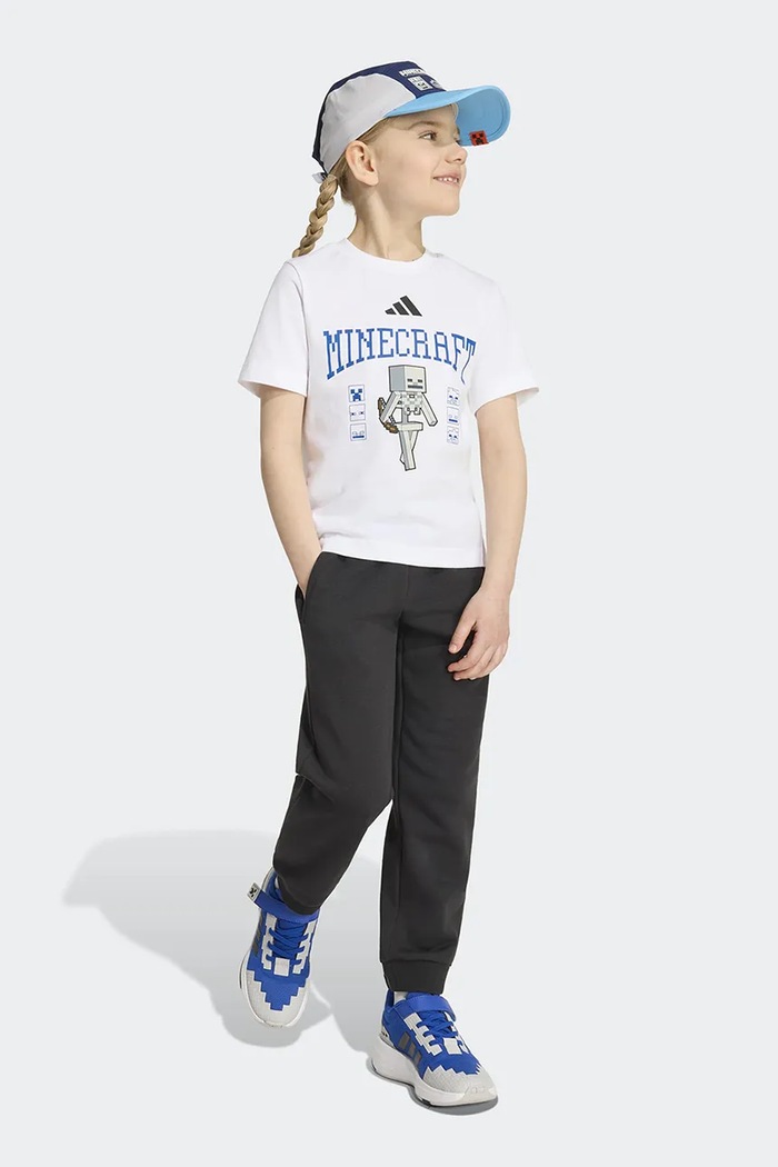 adidas kratka majica otroška bombažna MINECRAFT bela KH3196