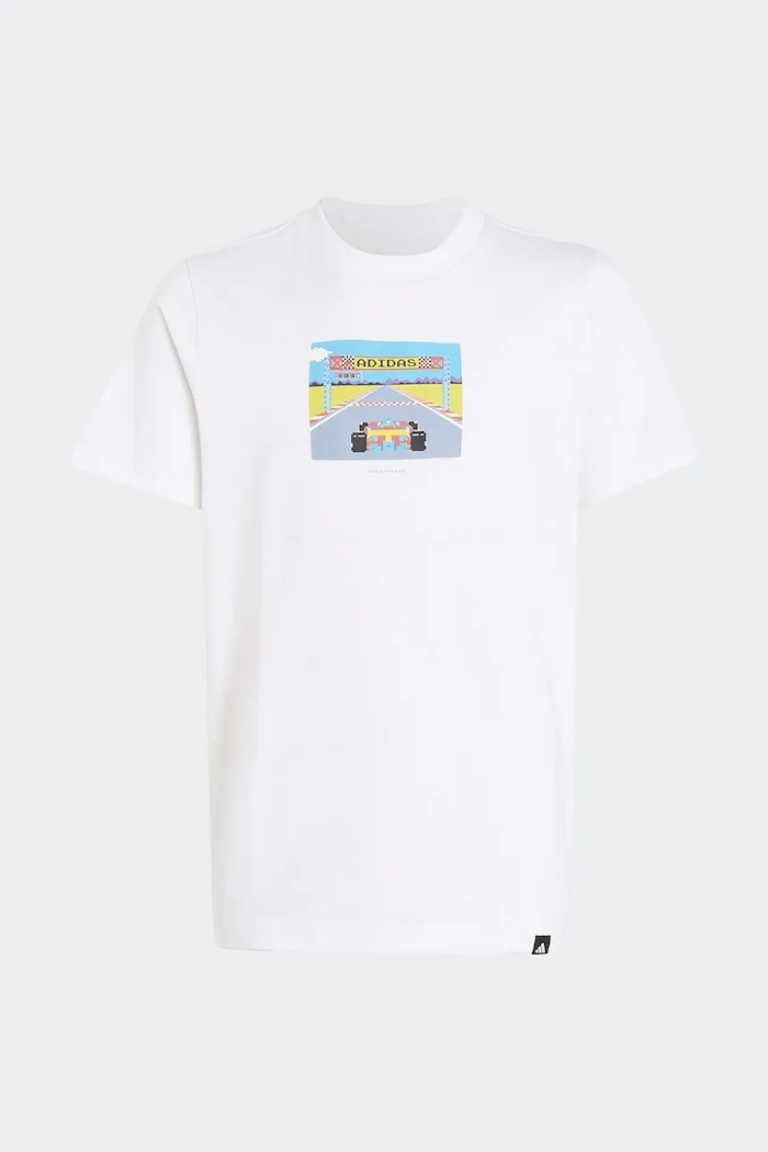 Adidas T-shirt παιδικό βαμβακερό λευκό KE1610