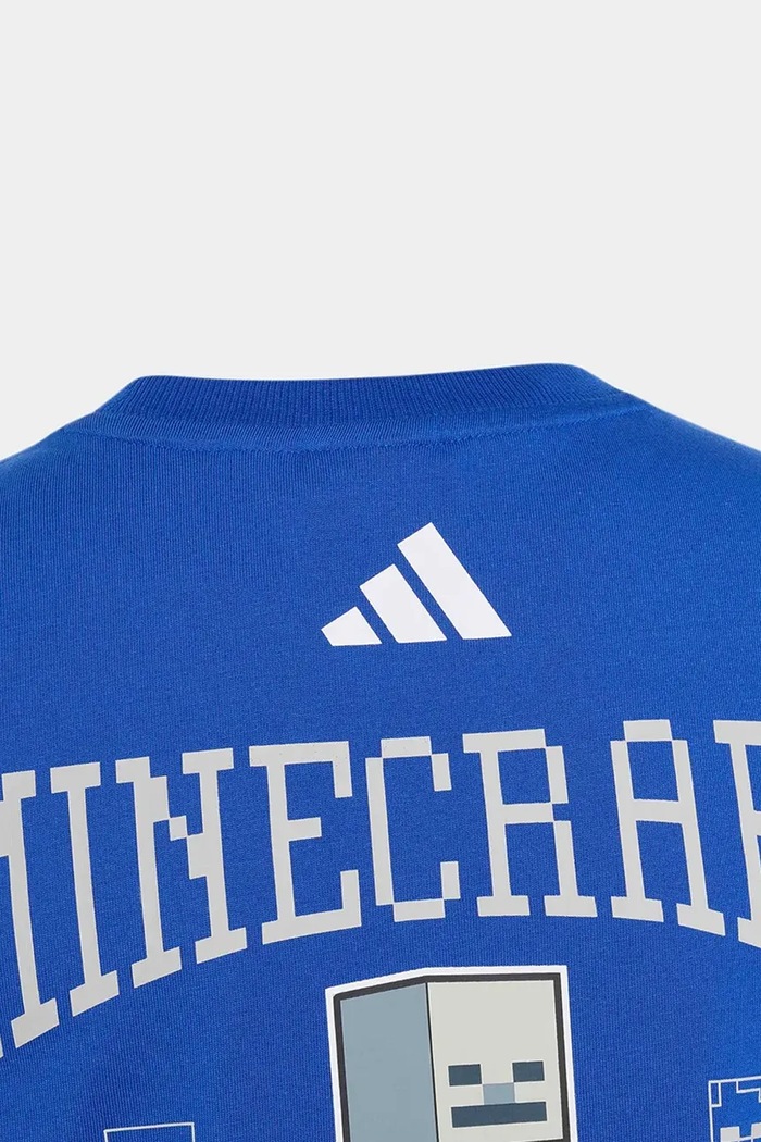 Αγορίστικα adidas t-shirt παιδικό βαμβακερό MINECRAFT KH3201 μπλε