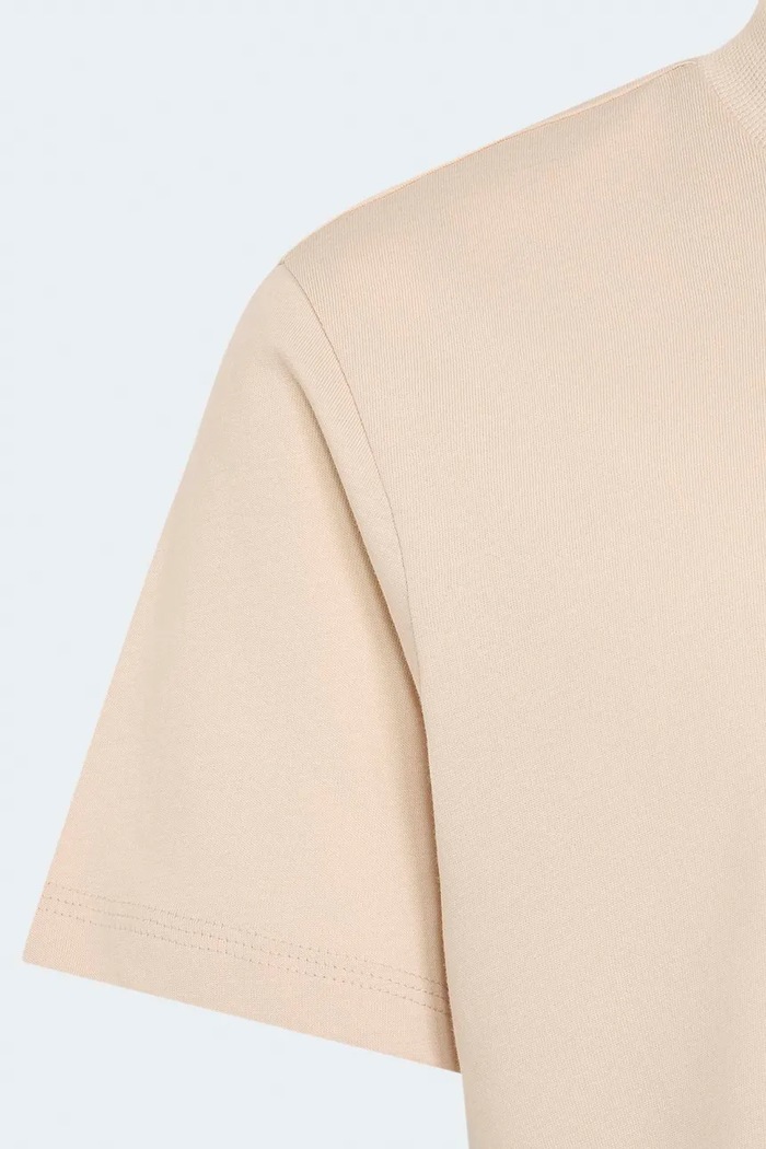 Chłopiec adidas T-shirt dziecięcy bawełniany KR1540 beżowy
