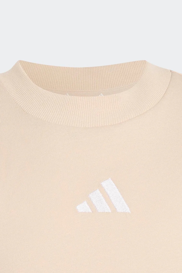 adidas T-shirt dziecięcy bawełniany beżowy KR1540