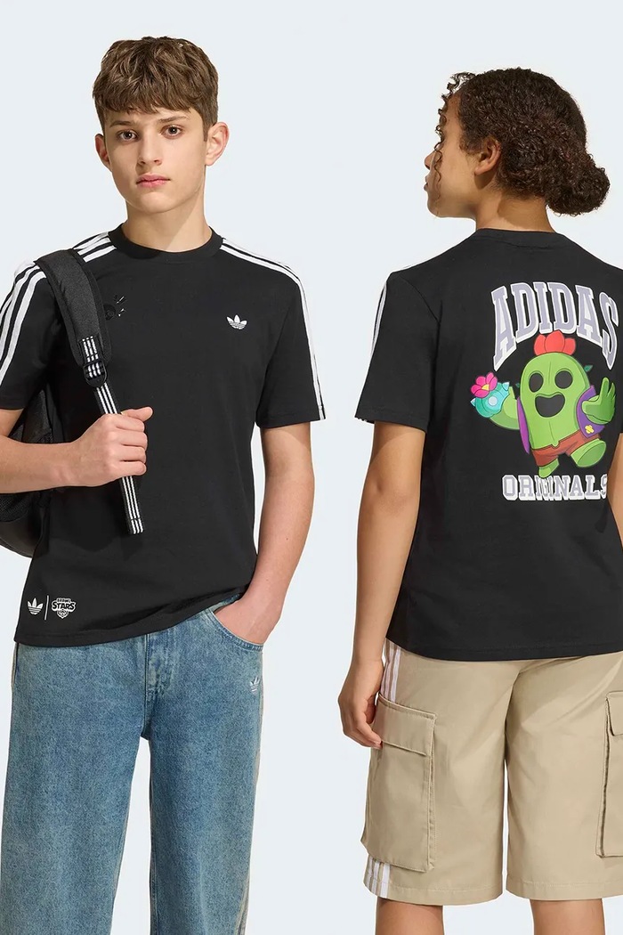 adidas Originals tričko detské bavlnené čierna KT4408