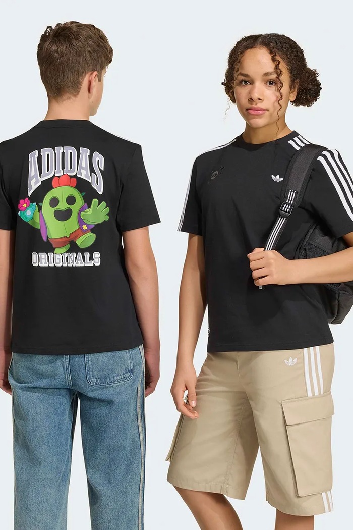 Chlapec adidas Originals tričko detské bavlnené KT4408 čierna
