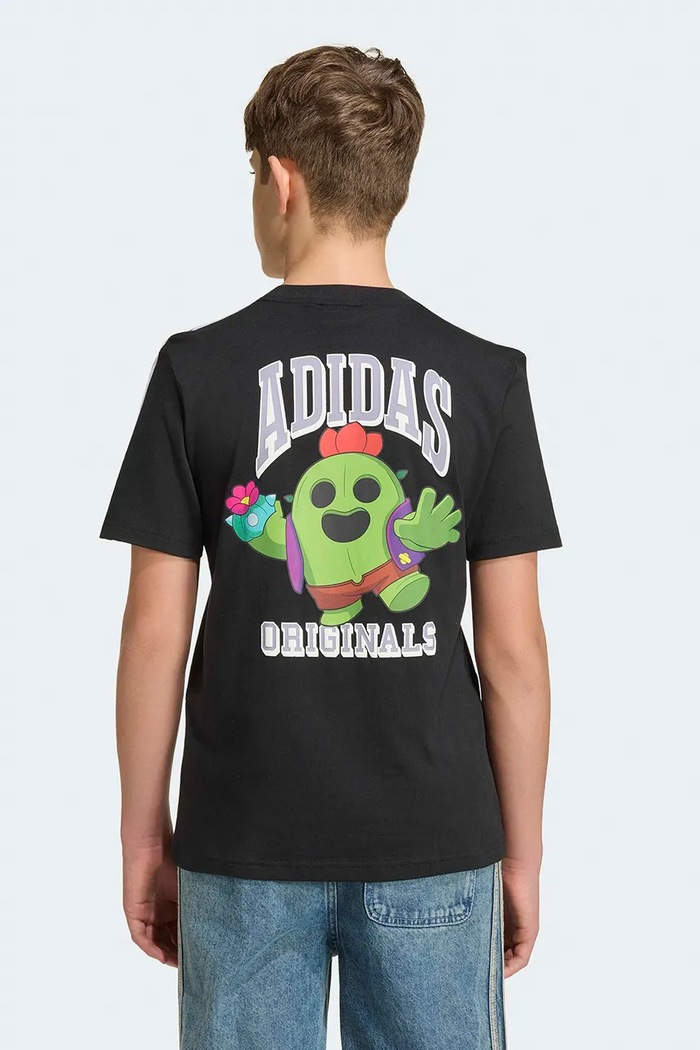 adidas Originals tričko detské bavlnené KT4408 čierna