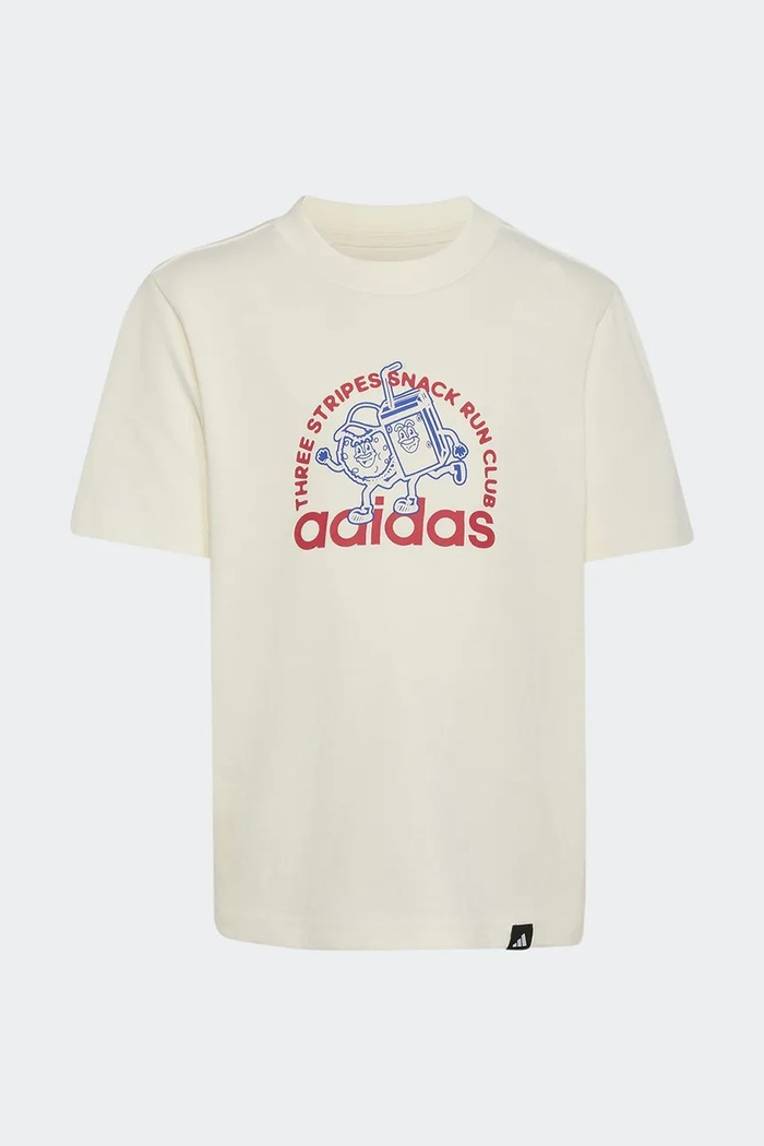 Adidas T-shirt παιδικό βαμβακερό KE1619 μπεζ AW26