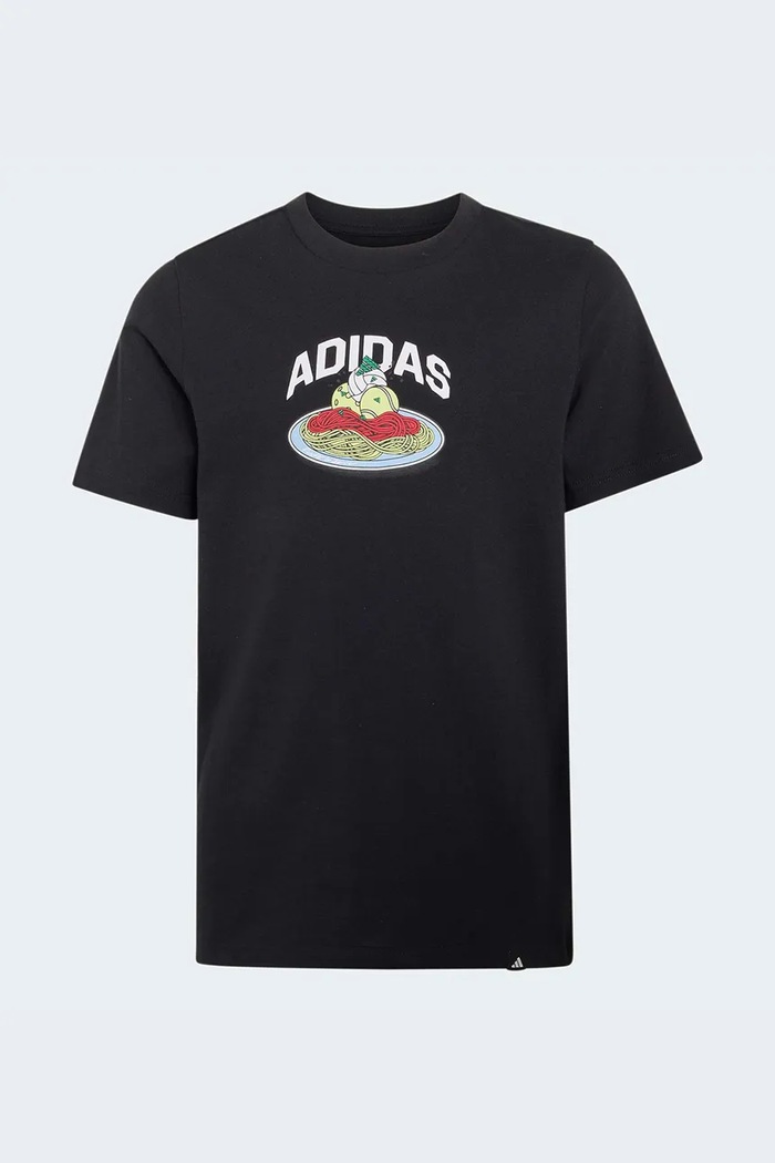 adidas T-shirt dziecięcy bawełniany czarny KE1613