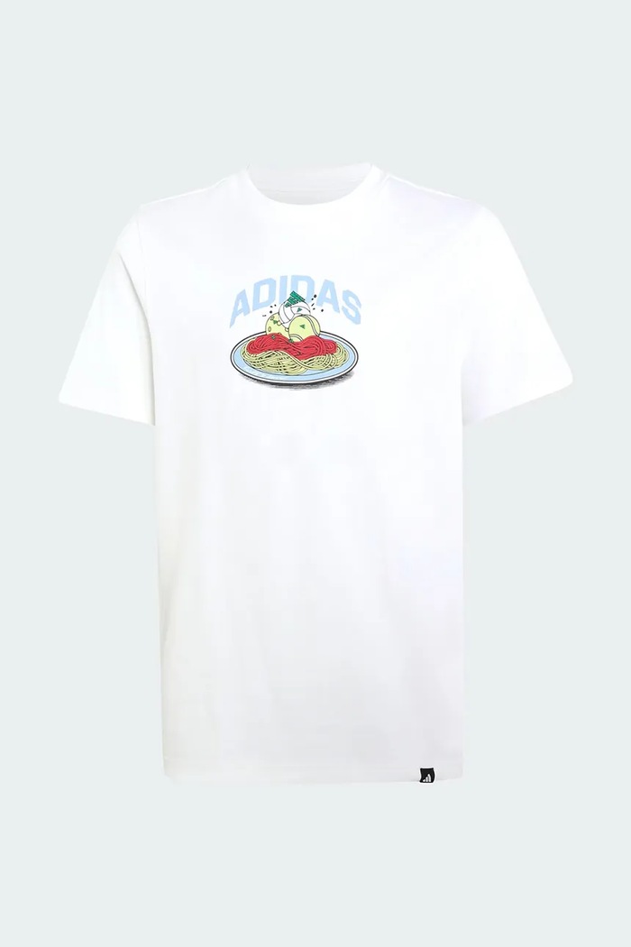 adidas T-shirt dziecięcy bawełniany biały KE1615