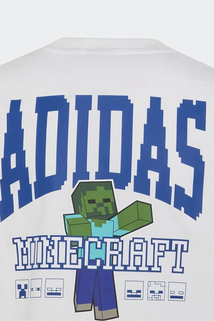Хлопчик adidas футболка дитяча бавовняна MINECRAFT KH3205 білий