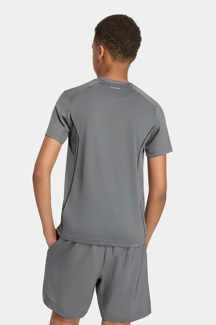 adidas футболка дитяча TRAIN ESSENTIALS SEASONAL KR8994 сірий