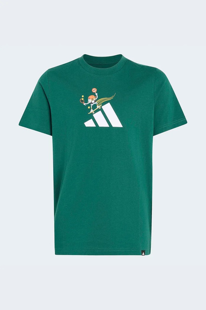 adidas tričko dětské bavlněné zelená KE1617
