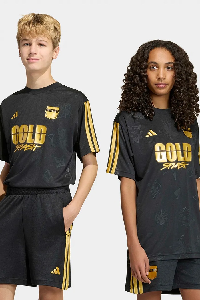 adidas футболка дитяча з бавовною FORTNITE чорний KG0864