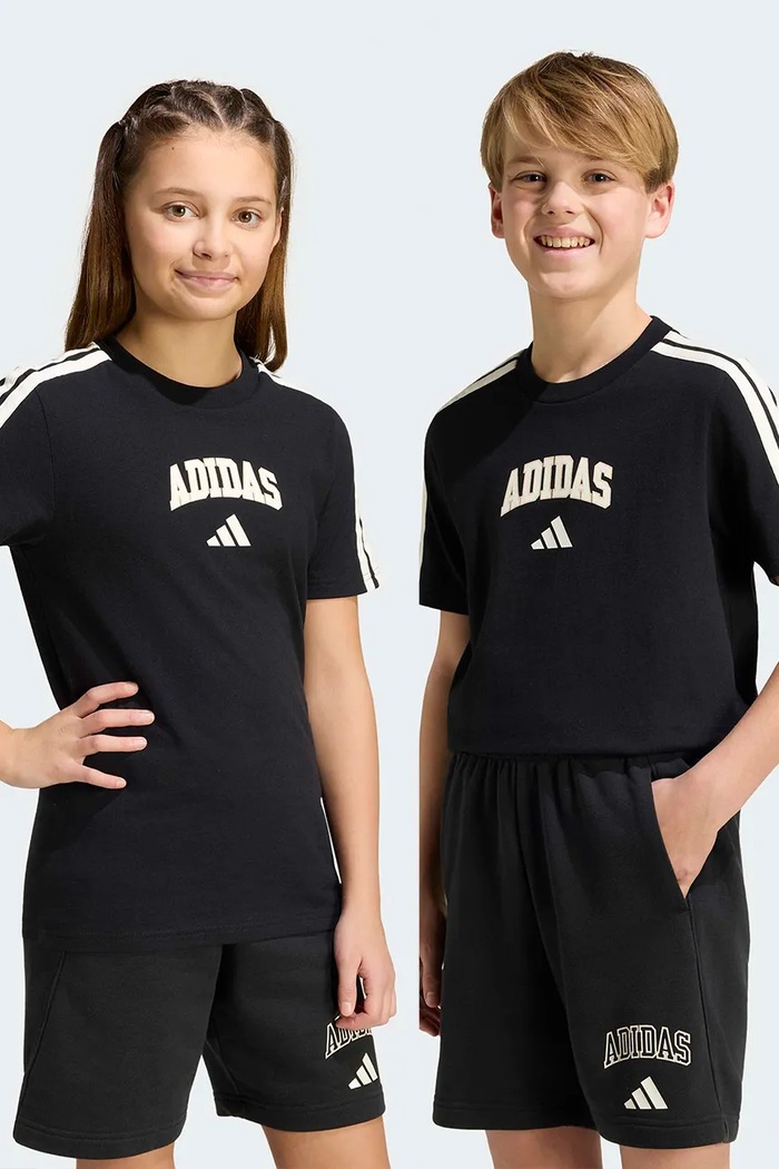 adidas tričko dětské bavlněné černá KE1638