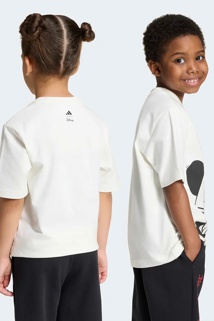 Chlapec adidas tričko detské bavlnené s elastanom DISNEY MICKEY MOUSE KS3956 béžová