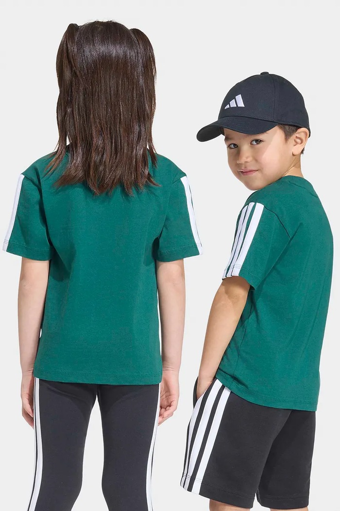 Chłopiec adidas T-shirt dziecięcy bawełniany KT3319 zielony