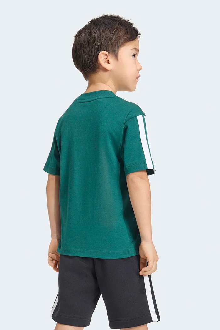 T-shirt dziecięcy bawełniany adidas zielony KT3319