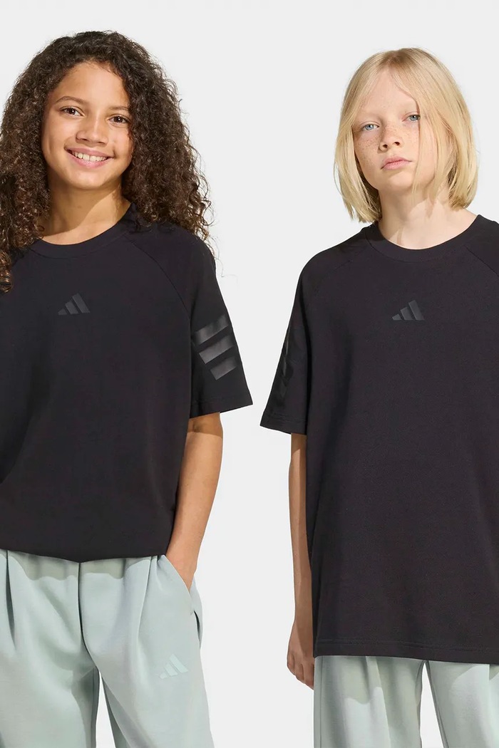 Adidas T-shirt παιδικό βαμβακερό μαύρο KC1964
