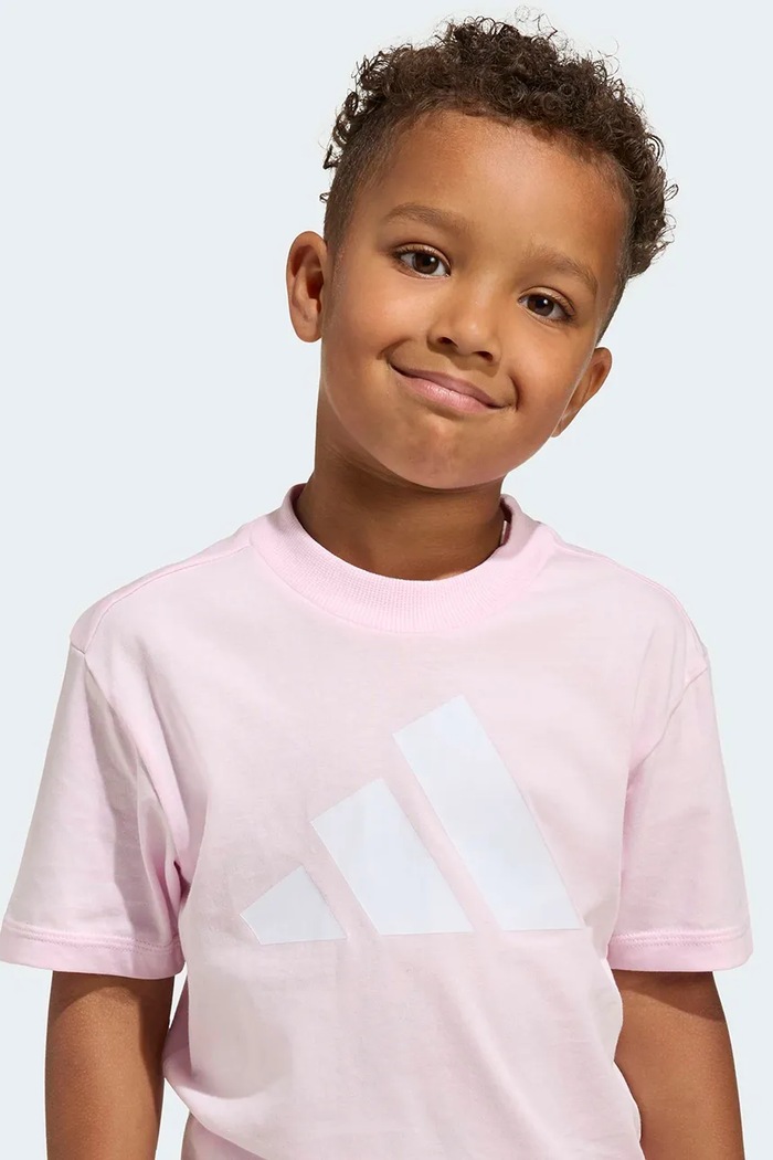 adidas T-shirt dziecięcy bawełniany KD6001 różowy