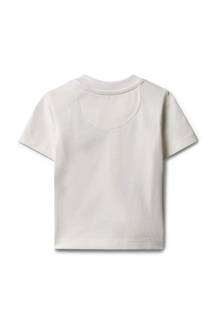 Calvin Klein Jeans tricou pentru copii din bumbac cu elastan LV1CKTJA50.9BY2 alb AW26
