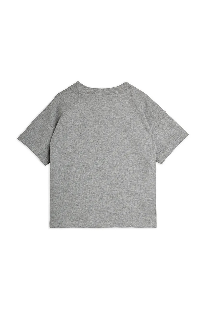 Mini Rodini T-shirt dziecięcy bawełniany Panther 11000348 szary AW26